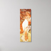 Alphonse Mucha, Vier seizoenen, Lente Canvas Afdruk (Voorkant)