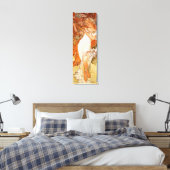 Alphonse Mucha, Vier seizoenen, Lente Canvas Afdruk (Insitu (Slaapkamer))