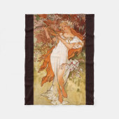 Alphonse Mucha, Vier seizoenen, Lente Fleece Deken (Voorkant)