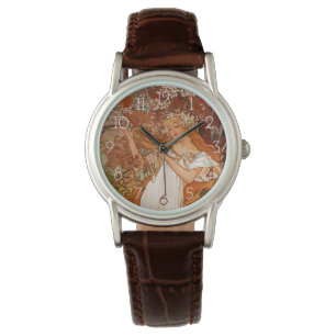 Alphonse Mucha, Vier seizoenen, Lente Horloge