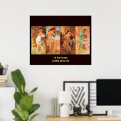 Alphonse Mucha, Vier seizoenen Poster (Thuiskantoor)