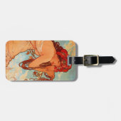 Alphonse Mucha, Vier seizoenen, zomer Bagagelabel (Voorkant horizontaal)