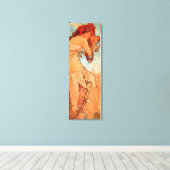 Alphonse Mucha, Vier seizoenen, zomer Canvas Afdruk (Insitu (Houten vloer))
