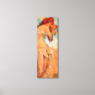 Alphonse Mucha, Vier seizoenen, zomer Canvas Afdruk