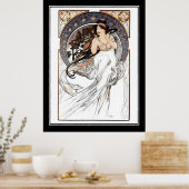 Alphonse Mucha Vintage poster frank (Keuken)