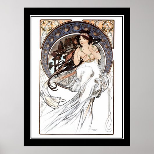 Alphonse Mucha Vintage poster Frans (Voorkant)