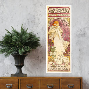 Alphonse Mucha vintage poster kunst aan de muur