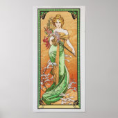 Alphonse Mucha vintage poster wanddecoratie (Voorkant)