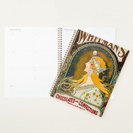 Alphonse Mucha Vintage Whitman's Ad Planner (Display)