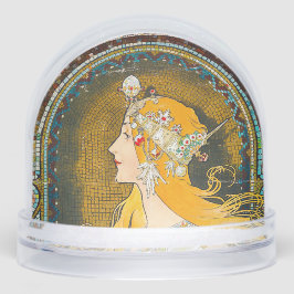 Alphonse Mucha Vintage Whitman's Ad Sneeuwbol