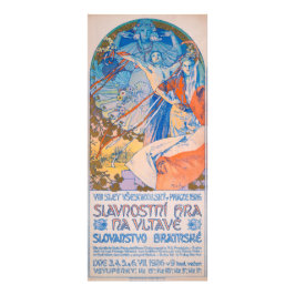 Alphonse Mucha voor Sokol Festival (1926) Foto Afdruk