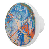 Alphonse Mucha voor Sokol Festival (1926) Keramische Knop (Rechts)