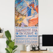 Alphonse Mucha voor Sokol Festival (1926) Poster (Thuiskantoor)