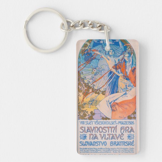 Alphonse Mucha voor Sokol Festival (1926) Sleutelhanger (Voorkant)