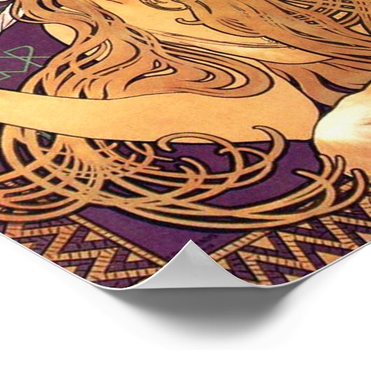 Alphonse Mucha wandkunst vintage poster (Hoek)