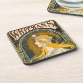 Alphonse Mucha  Whitman's Ad Bier Onderzetter (Linkerzijde)