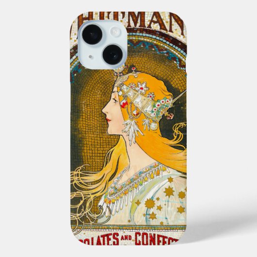 Alphonse Mucha Whitman's Ad Case-Mate iPhone Case (Achterkant)