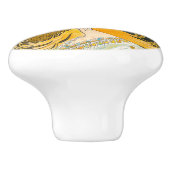 Alphonse Mucha  Whitman's Ad Keramische Knop (Zijkant)