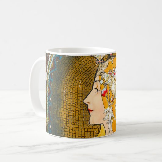 Alphonse Mucha  Whitman's Ad Koffiemok (Voorkant links)