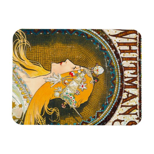 Alphonse Mucha  Whitman's Ad Magneet (Horizontaal)