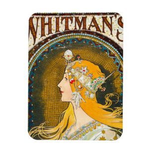 Alphonse Mucha  Whitman's Ad Magneet