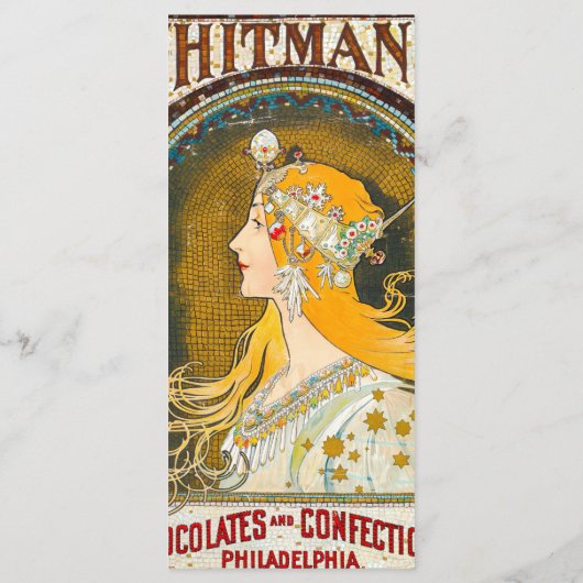 Alphonse Mucha  Whitman's Ad Menu (Achterkant)