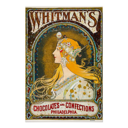 Alphonse Mucha  Whitman's Ad Perfect Poster (Voorkant)