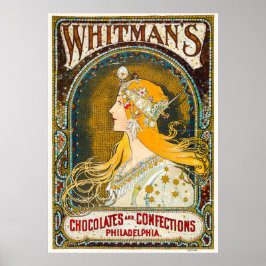 Alphonse Mucha  Whitman's Ad Poster