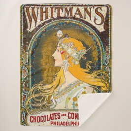 Alphonse Mucha Whitman's Ad Sherpa Deken