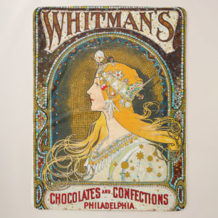 Alphonse Mucha Whitman's Ad Sherpa Deken