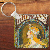 Alphonse Mucha Whitman's Ad Sleutelhanger (Voorkant)