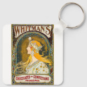 Alphonse Mucha Whitman's Ad Sleutelhanger (Achterkant)
