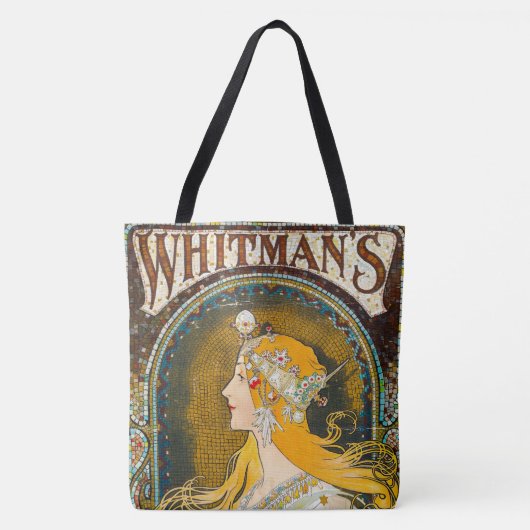 Alphonse Mucha Whitman's Ad Tote Bag (Voorkant)