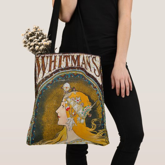 Alphonse Mucha  Whitman's Ad Tote Bag (Dichtbij)