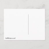 Alphonse Mucha Winter  Art Nouveau Painting Briefkaart (Achterkant)