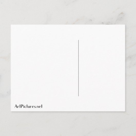 Alphonse Mucha Winter  Art Nouveau Painting Briefkaart (Achterkant)