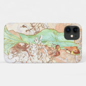 Alphonse Mucha Winter  Art Nouveau Painting Case-Mate iPhone Case (Achterkant (horizontaal))
