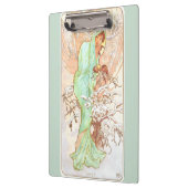 Alphonse Mucha Winter Art Nouveau Painting Klembord (Links)