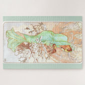 Alphonse Mucha Winter  Art Nouveau Painting Legpuzzel (Horizontaal)