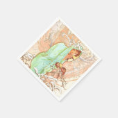 Alphonse Mucha Winter  Art Nouveau Painting Servet (Hoek)