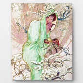 Alphonse Mucha Winter II Fotoplaat (Voorkant)