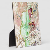 Alphonse Mucha Winter II Fotoplaat (Zijkant)