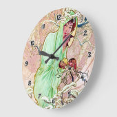 Alphonse Mucha Winter II Grote Klok (Hoek)