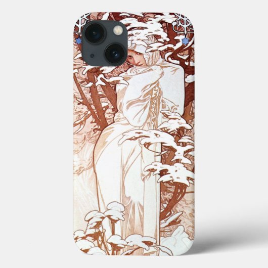 Alphonse Mucha - Winter White Case-Mate iPhone Case (Achterkant)