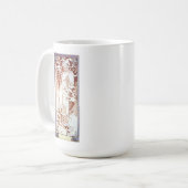 Alphonse Mucha - Winter White Koffiemok (Voorkant links)