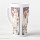 Alphonse Mucha - Winter White Latte Mok (Linkerhoek)