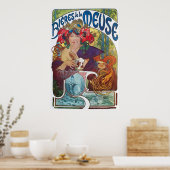 Alphonse Mucha Woman Poster (Keuken)