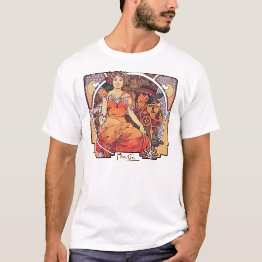Alphonse Mucha - World's Fair 1904 St. Louis T-shirt (Voorkant)