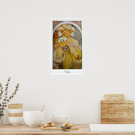 Alphonse Mucha Zedign Art Poster #142 (Keuken)