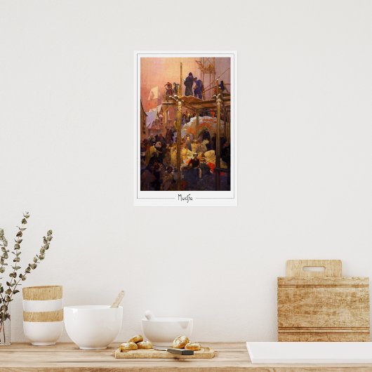 Alphonse Mucha Zedign Art Poster #187 (Keuken)